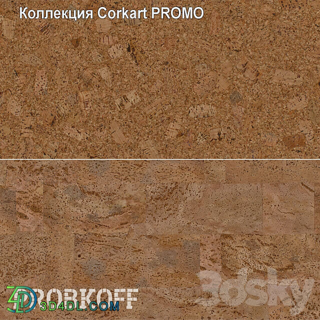 OM CORKART adhesive cork flooring PROMO collection
