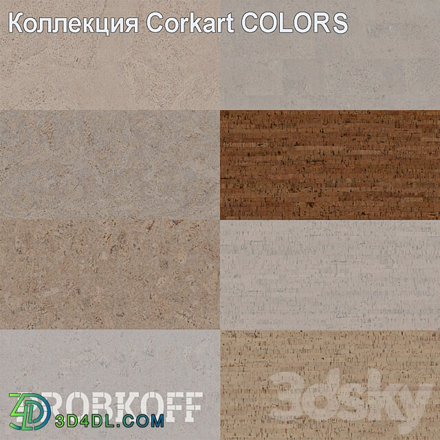 Floor coverings - OM CORKART cork flooring_ COLORS collection