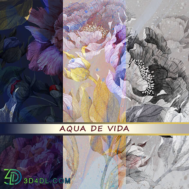 Wall covering - Designer wallpaper AQUA DE VIDA pack 1