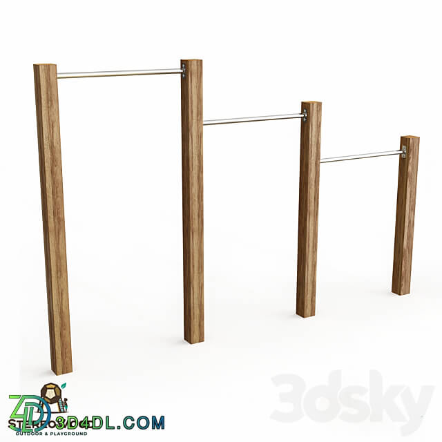 Horizontal bar 3 3D Models 3DSKY