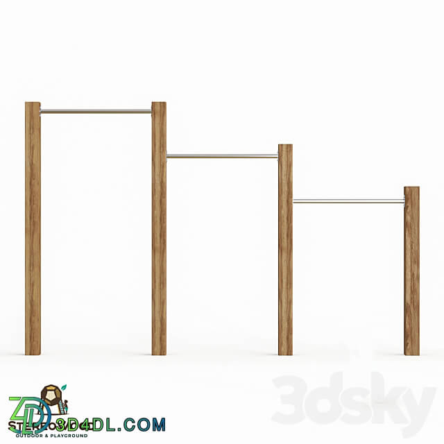 Horizontal bar 3 3D Models 3DSKY