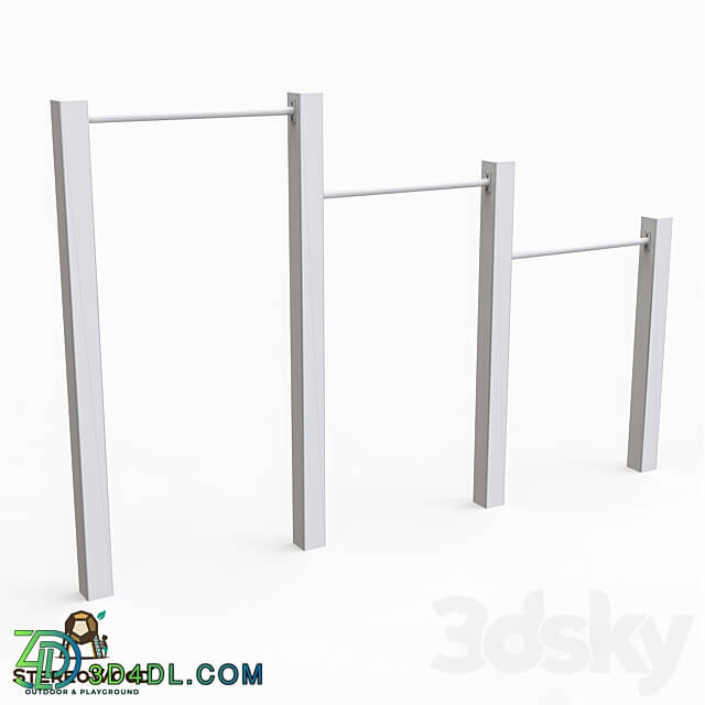 Horizontal bar 3 3D Models 3DSKY