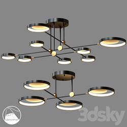 Pendant light - LampsShop.com PL3041 Chandelier Smart Rings 