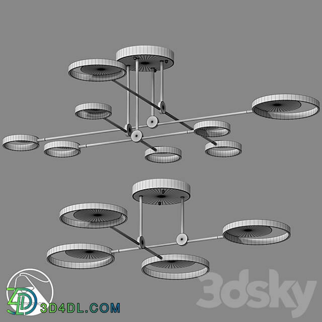 Pendant light - LampsShop.com PL3041 Chandelier Smart Rings