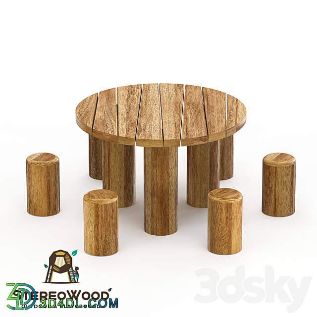 Table for children 3D Models 3DSKY