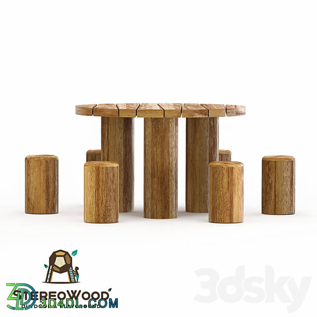 Table for children 3D Models 3DSKY