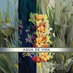 Wall covering - Designer wallpaper AQUA DE VIDA pack 2 