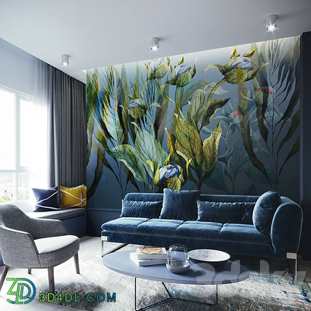 Wall covering - Designer wallpaper AQUA DE VIDA pack 2