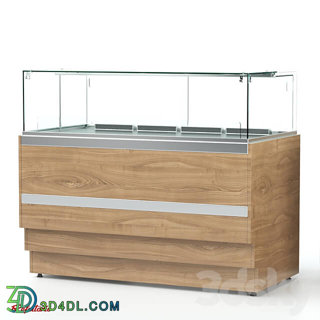 Refrigerated confectionery counter RKС1 3D Models 3DSKY