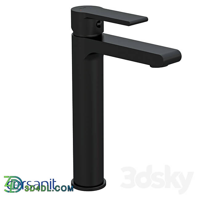 Cersanit Brasko Black tall mixer sink 3D Models 3DSKY