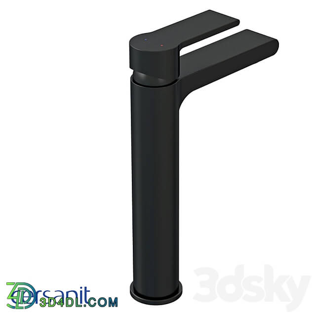 Cersanit Brasko Black tall mixer sink 3D Models 3DSKY