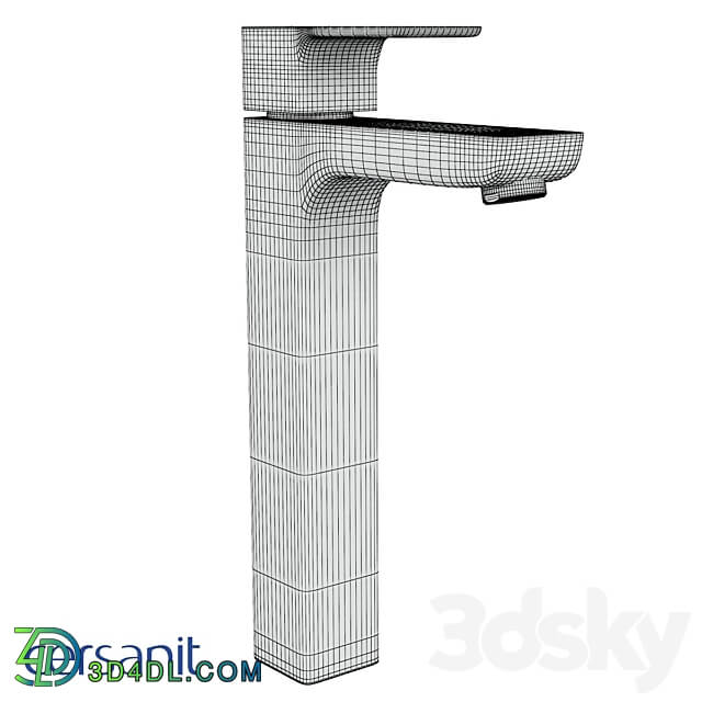 Cersanit Geo tall mixer sink 3D Models 3DSKY