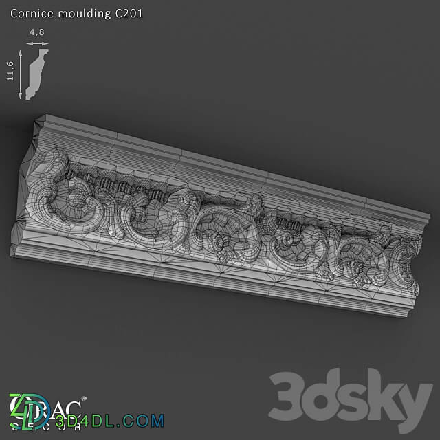 OM Cornice Orac Decor C201 3D Models 3DSKY