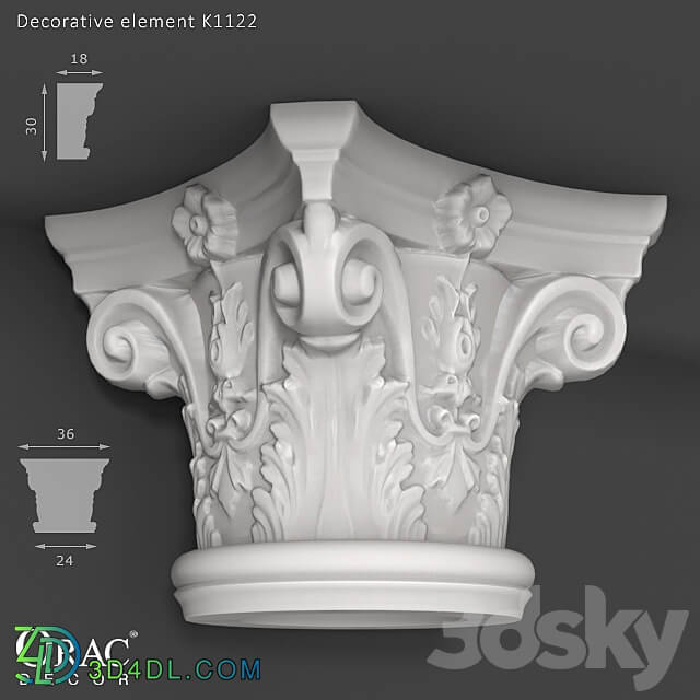 Decorative plaster - OM Decorative element Orac Decor K1122