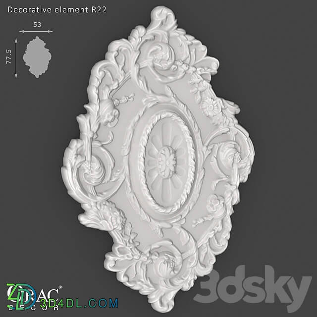 OM Decorative element Orac Decor R22 3D Models 3DSKY