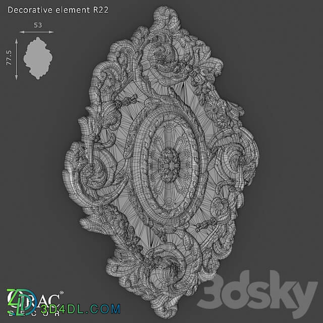 OM Decorative element Orac Decor R22 3D Models 3DSKY