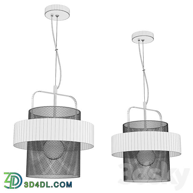 OM Pendant lamps Lussole Loft Bullock LSP 8407 LSP 8408 Pendant light 3D Models 3DSKY