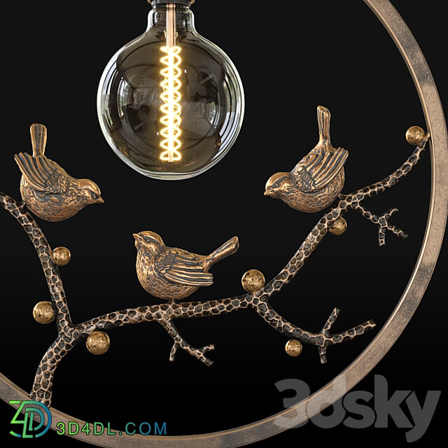 chandelier Terra OM Pendant light 3D Models 3DSKY