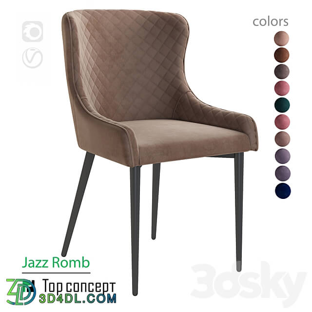 Chair JAZZ rhombus 3D Models 3DSKY