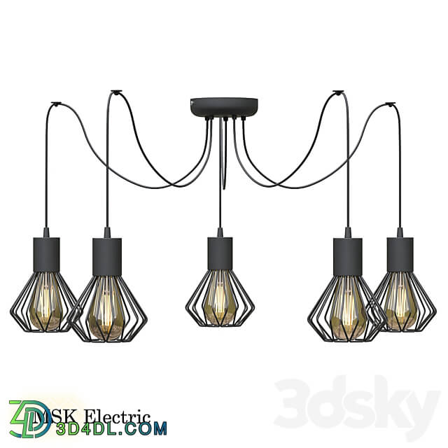 Chandelier spider MSK Electric Diadem for five shades NL 2215 5 Pendant light 3D Models 3DSKY