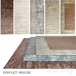 Carpets DOVLET HOUSE 5 pieces part 733 3D Models 3DSKY 
