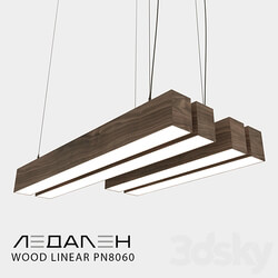 Pendant light - Wooden luminaire WOOD LINEAR PN8060 LEDALEN 