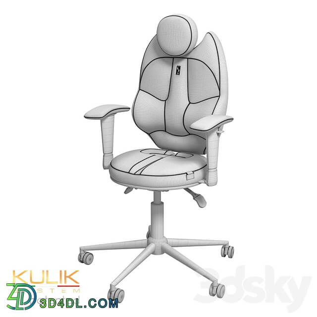 OM Kulik System TRIO ergonomic chair 3D Models 3DSKY
