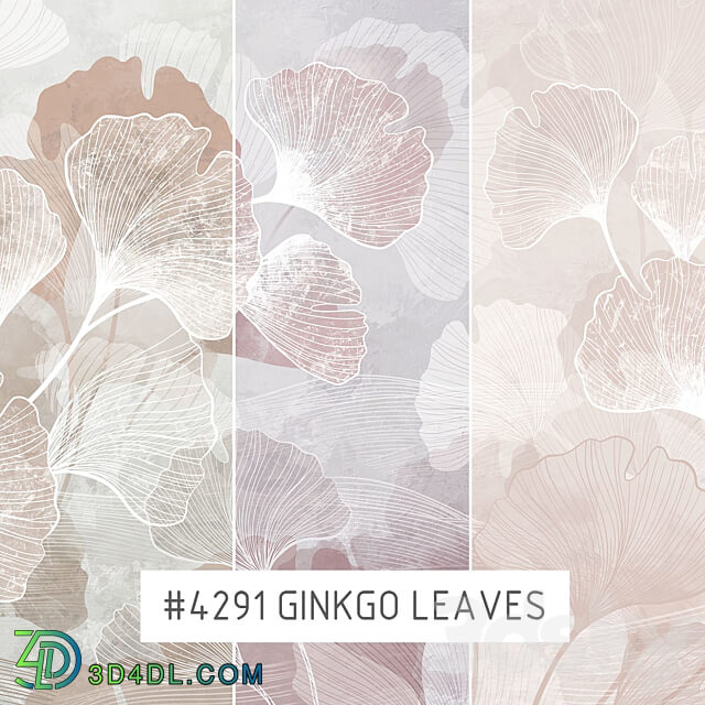 Wall covering - Creativille _ Wallpapers _ 4291 Ginkgo Leaves