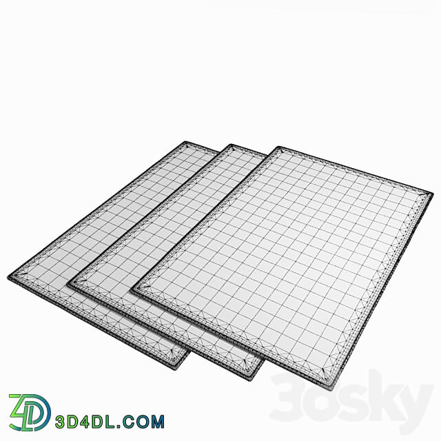 Three rugs Malcusa 16 3D Models 3DSKY