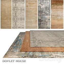 Carpets DOVLET HOUSE 5 pieces part 770 3D Models 3DSKY 