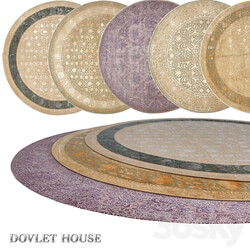 Round carpets DOVLET HOUSE 5 pieces part 23 3D Models 3DSKY 
