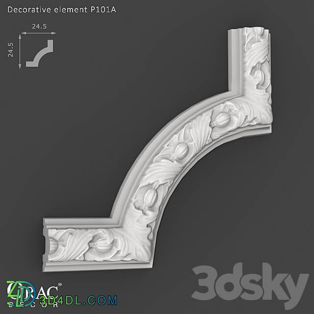Decorative plaster - OM Decorative element Orac Decor P101A