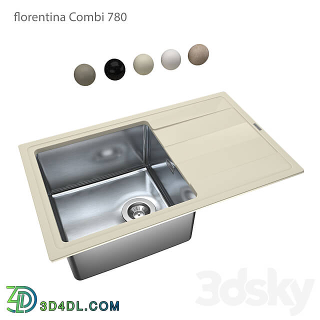 Sink - Kitchen sink florentina Combi 780 OM