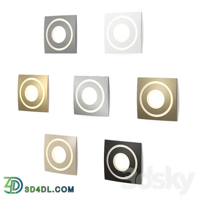 Square Recessed LED Stair Light Integrator IT 710 X STYLE 3D Models 3DSKY