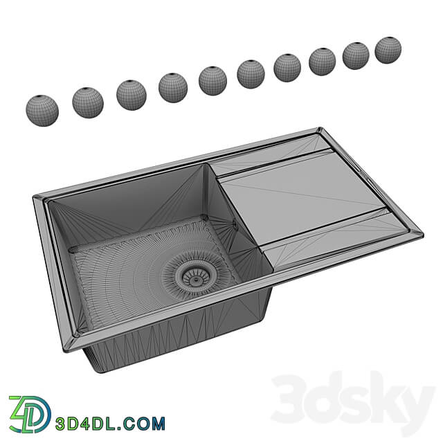 Kitchen sink florentina lipsi 860 OM 3D Models 3DSKY