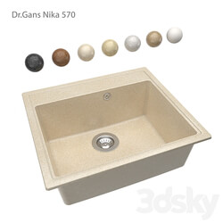 Kitchen sink Dr. Gans Nika 570 OM 3D Models 3DSKY 
