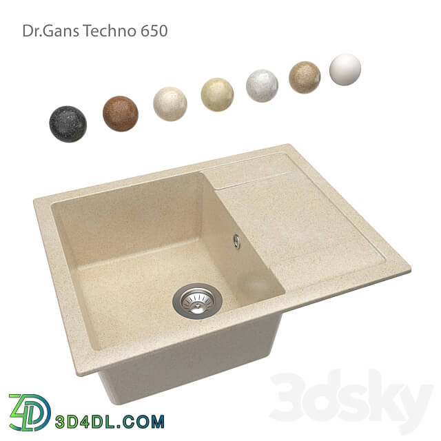 Sink - Kitchen sink Dr. Gans Techno650 OM