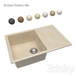 Kitchen sink Dr. Gans Techno760 OM 3D Models 3DSKY 