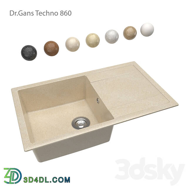 Sink - Kitchen sink Dr. Gans Techno 860 OM