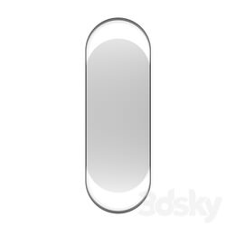 Oval mirror in a metal frame Iron Capsule 3D Models 3DSKY 