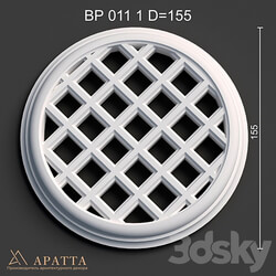 Decorative plaster - Plaster ventilation grill BP 011 1 D _ 155 