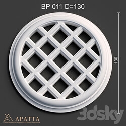 Decorative plaster - Plaster ventilation grill BP 011 D _ 130 
