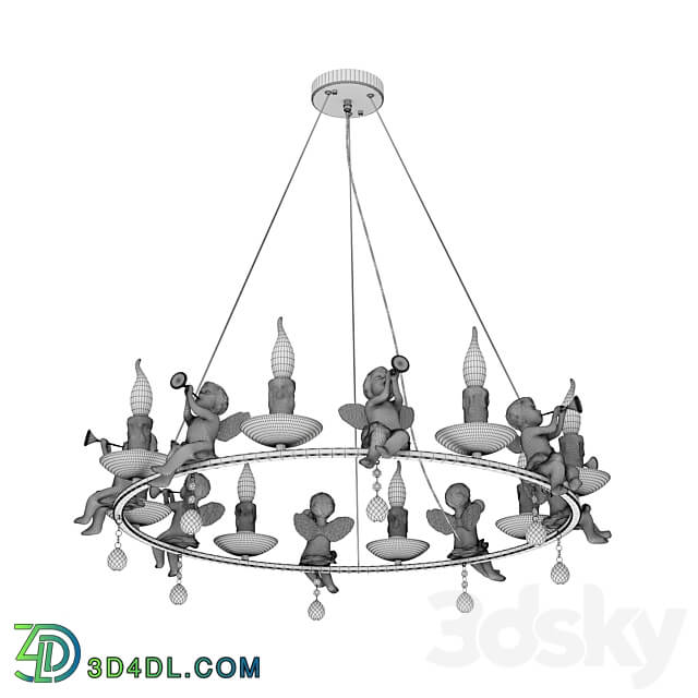 Pendant light - ARTE Lamp AMUR A1133SP-8WG OM