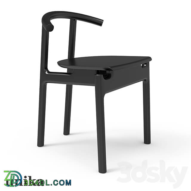 Chair Unika Hans black 3D Models 3DSKY