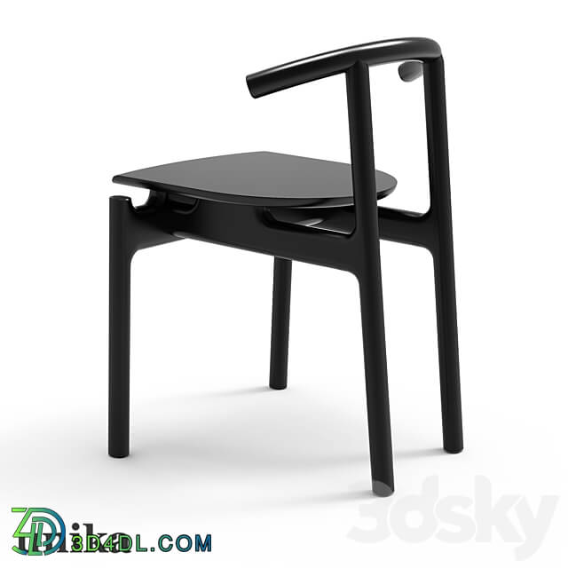 Chair Unika Hans black 3D Models 3DSKY