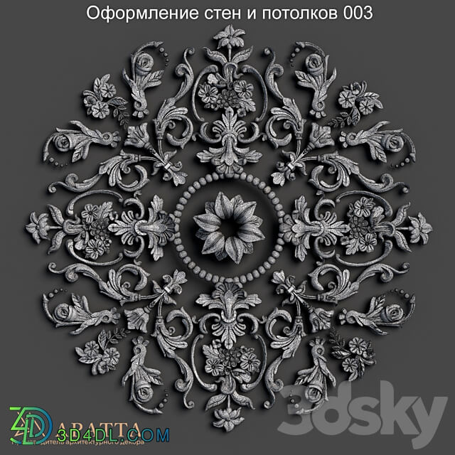 Decorative plaster - Wall and ceiling decoration 003