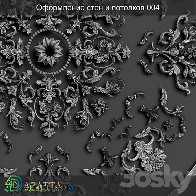 Decorative plaster - Wall and ceiling decoration 004