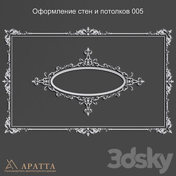 Wall and ceiling decoration 005 3D Models 3DSKY 