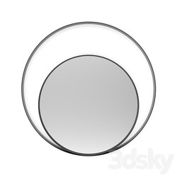 Round mirror in metal frame Iron Ring 3D Models 3DSKY 