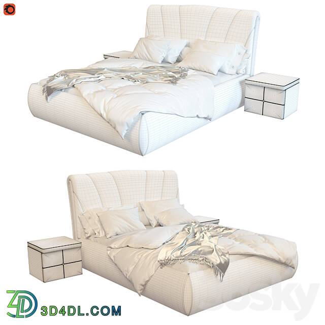 Brion 39 s bed Bed 3D Models 3DSKY